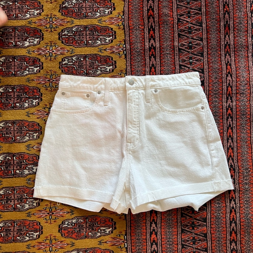 Madewell NWT white denim shorts
